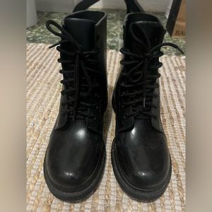 Madden Girl Black Rain Boots